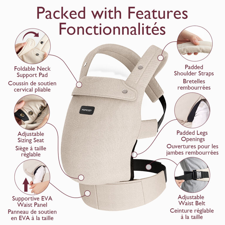 Momcozy Baby Carrier Off White